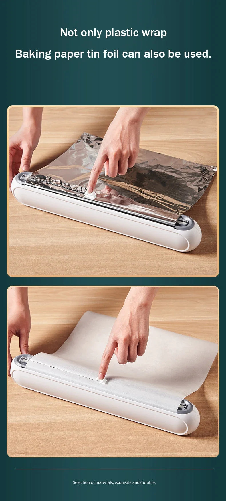 Magnetic 3-in-1 Kitchen Dispenser with Cutter